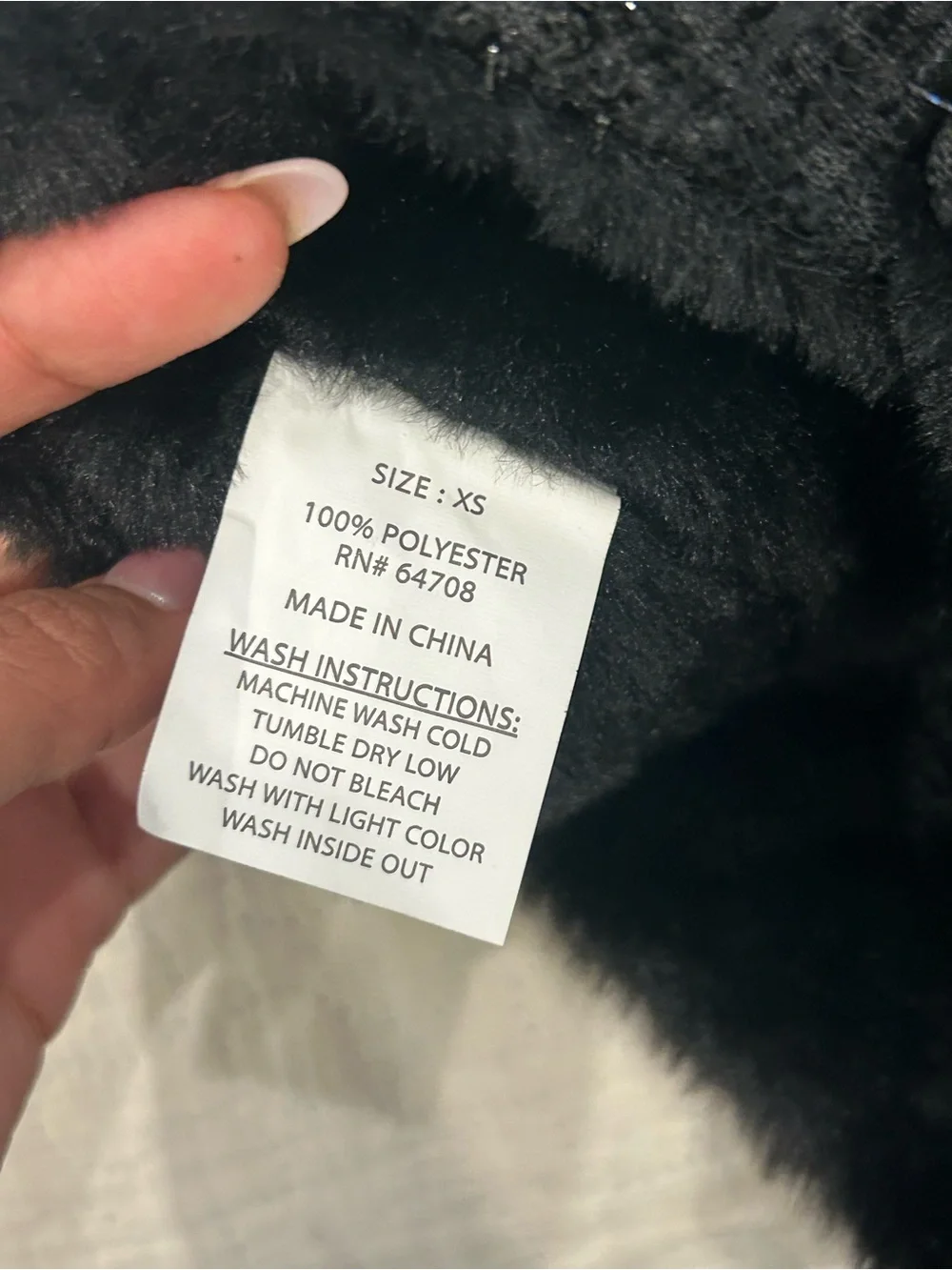 Luxury Black Tweed Small Pet Coat with Faux Fur Trim